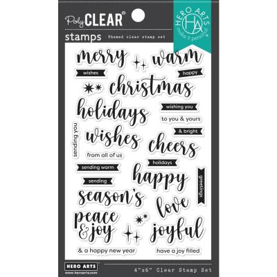 Hero Arts Stempel - Joyful Christmas Messages